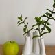 Vase pique flower with matte whitened pipe