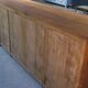 Large teak sideboard with 6 drawers and 2 sliding doors