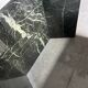 Table basse vintage en verre et marbre