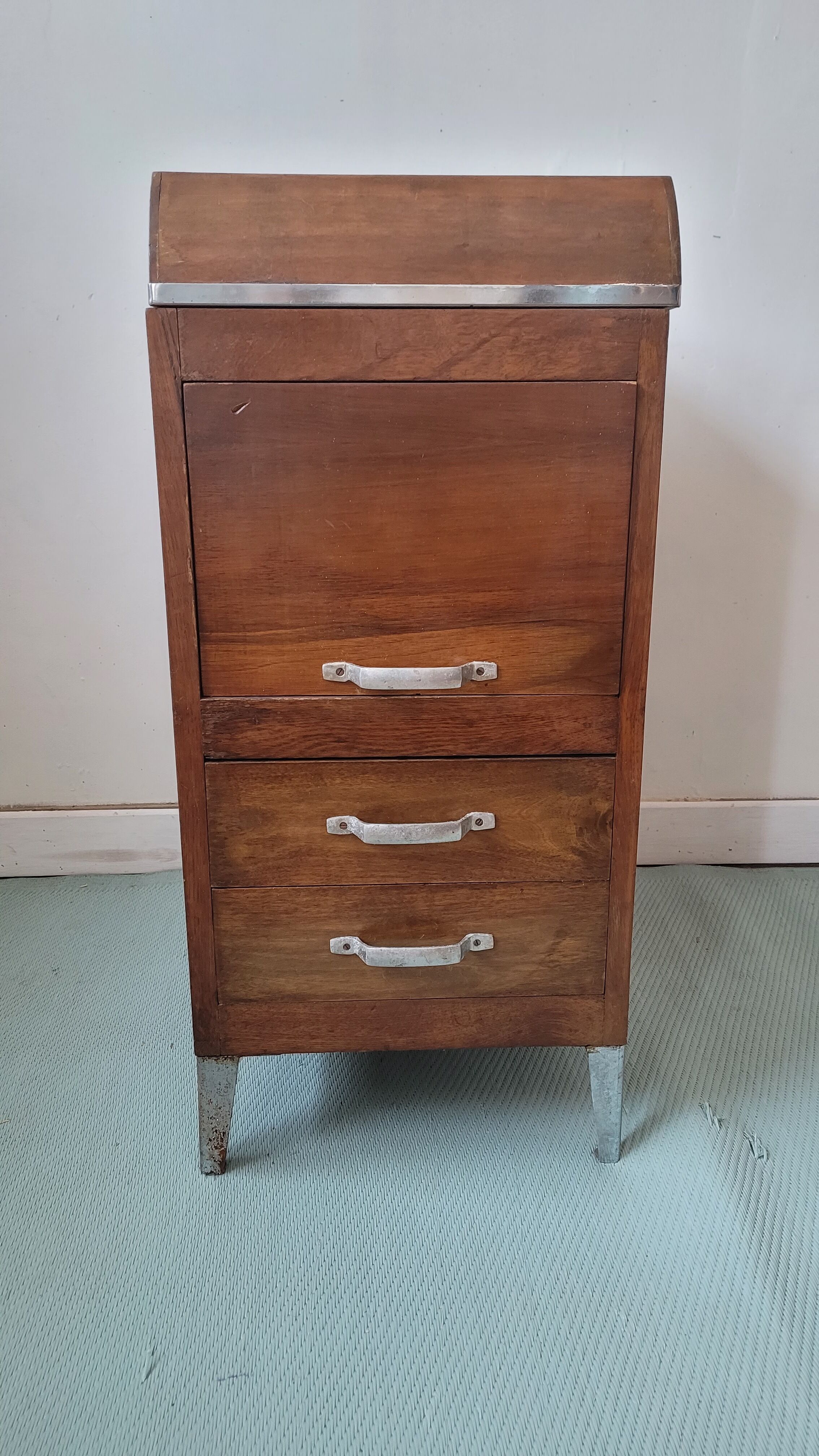Vintage wooden desk box / or bathroom furniture