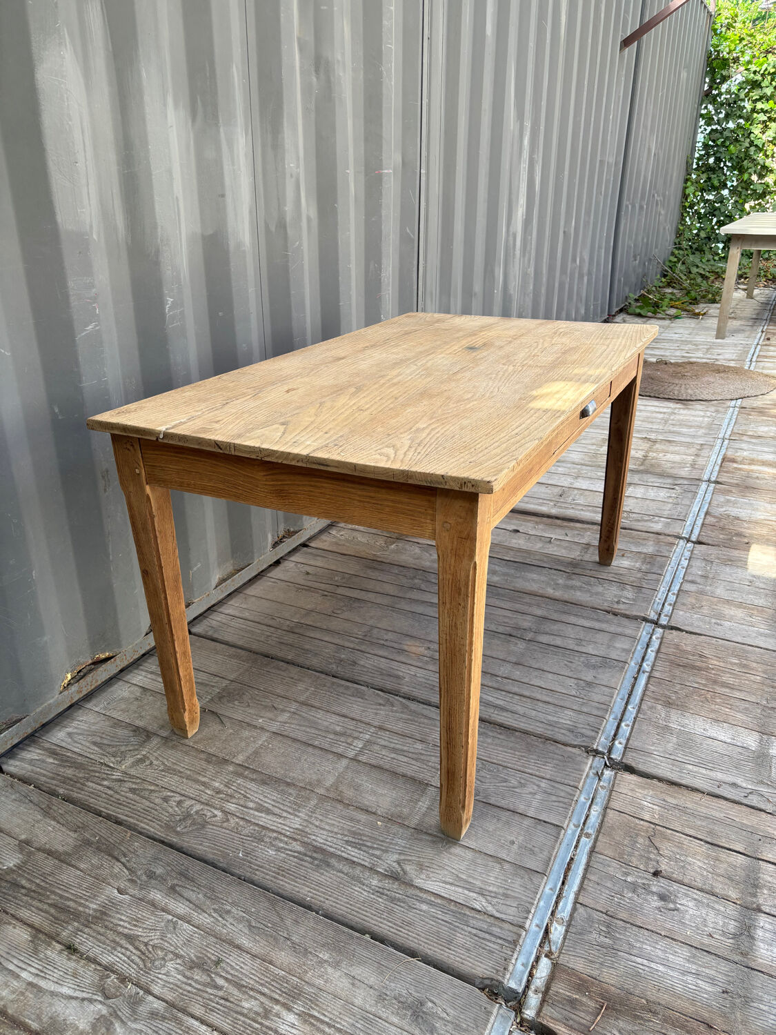 Oak farmhouse table