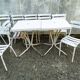 Set of chairs and tables bistro metal