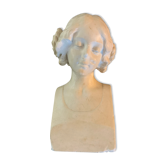 Fritz Kochendörfer, signed Hofkunstanstalt 1891 century, Münschen. Sculpture, original, albâ stone