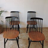 Set of 4 chairs Swedish 60s