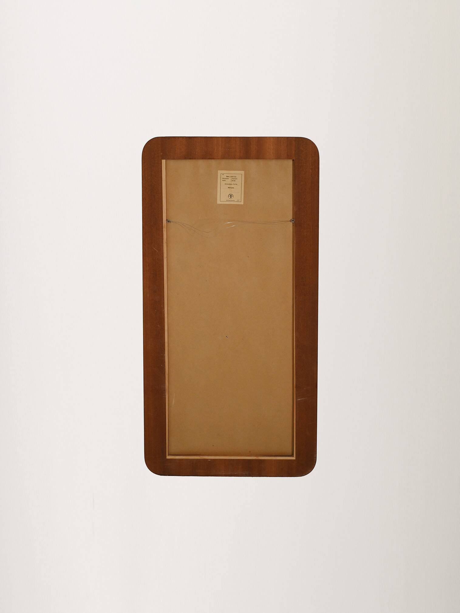 Swedish rectangular teak mirror "Sara" model