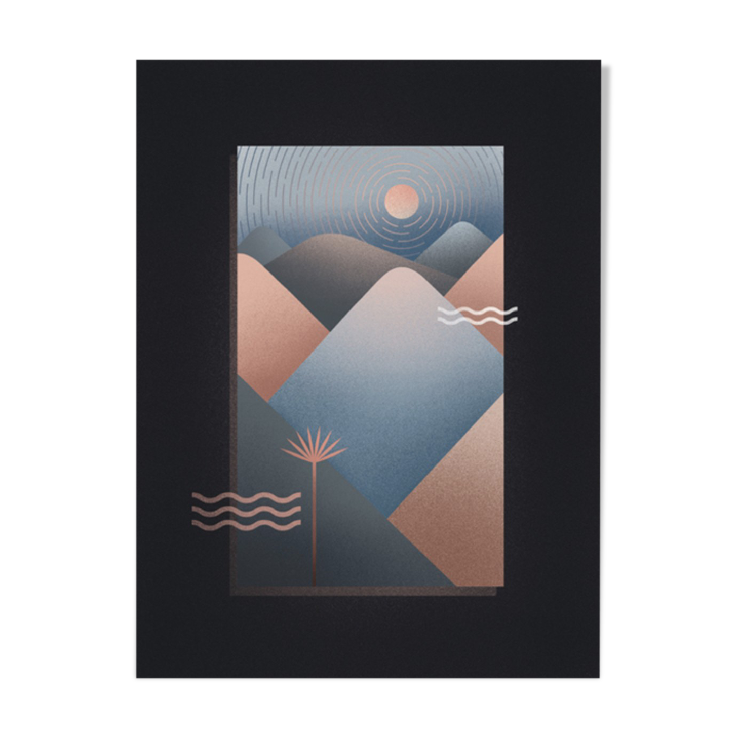 Poster Horizons Terracotta