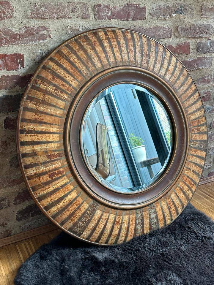 Miroir vintage de Lambert Nofretete ( 60-70)