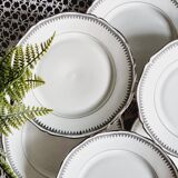 Set of 6 Sologne porcelain dessert plates