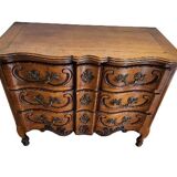 Chest of drawers with walnut drawers