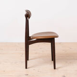 Mid Century Modern Dining Set, Round Table with 4 Fredrik Kayser Chairs