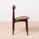 Mid Century Modern Dining Set, Round Table with 4 Fredrik Kayser Chairs