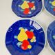 Vintage Hand-Painted Porcelain Fruit Plates, China, 1950s, Set of 8