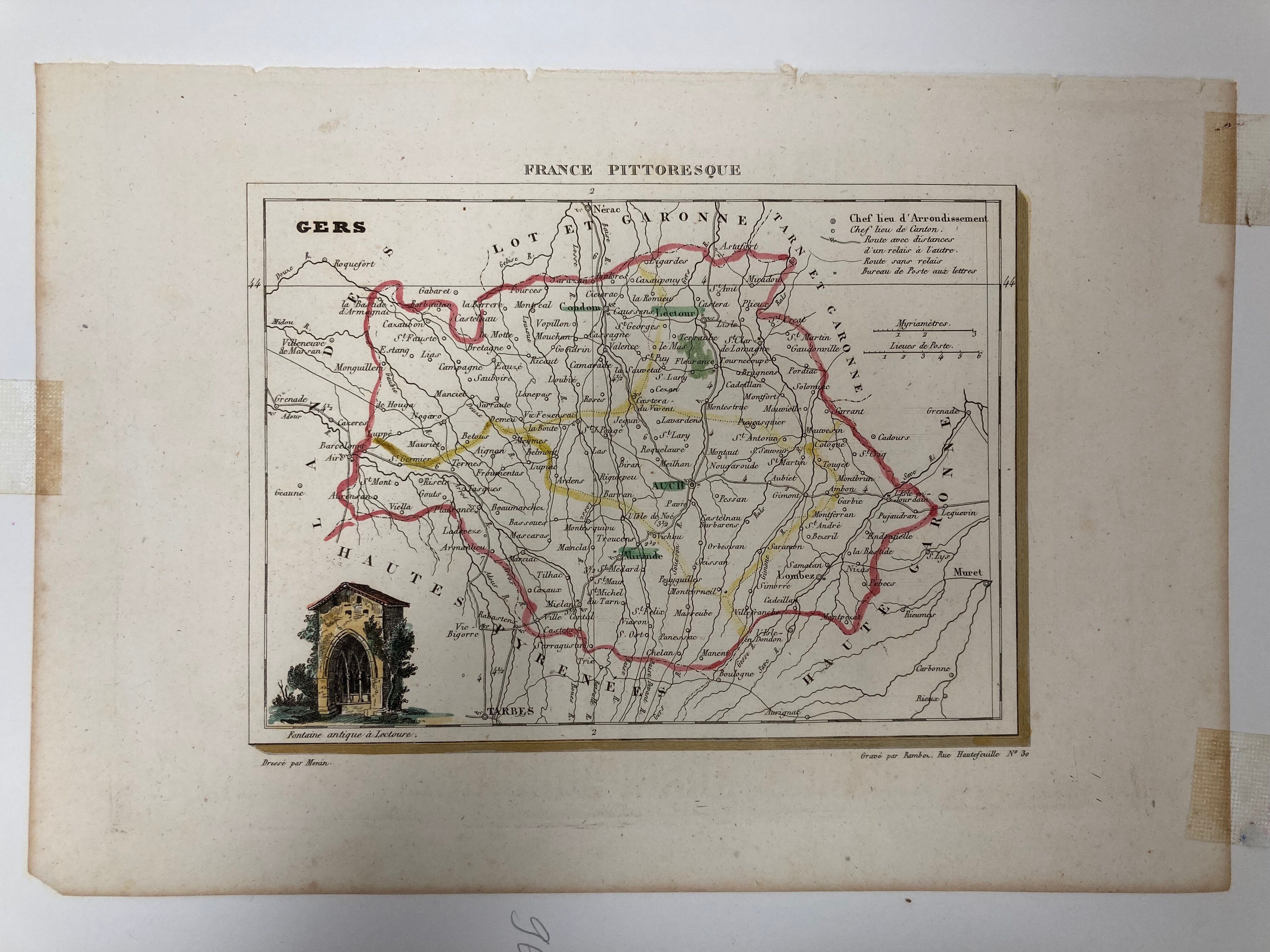 Carte ancienne du gers