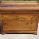 Antique Louis Philippe chest of drawers in solid walnut.