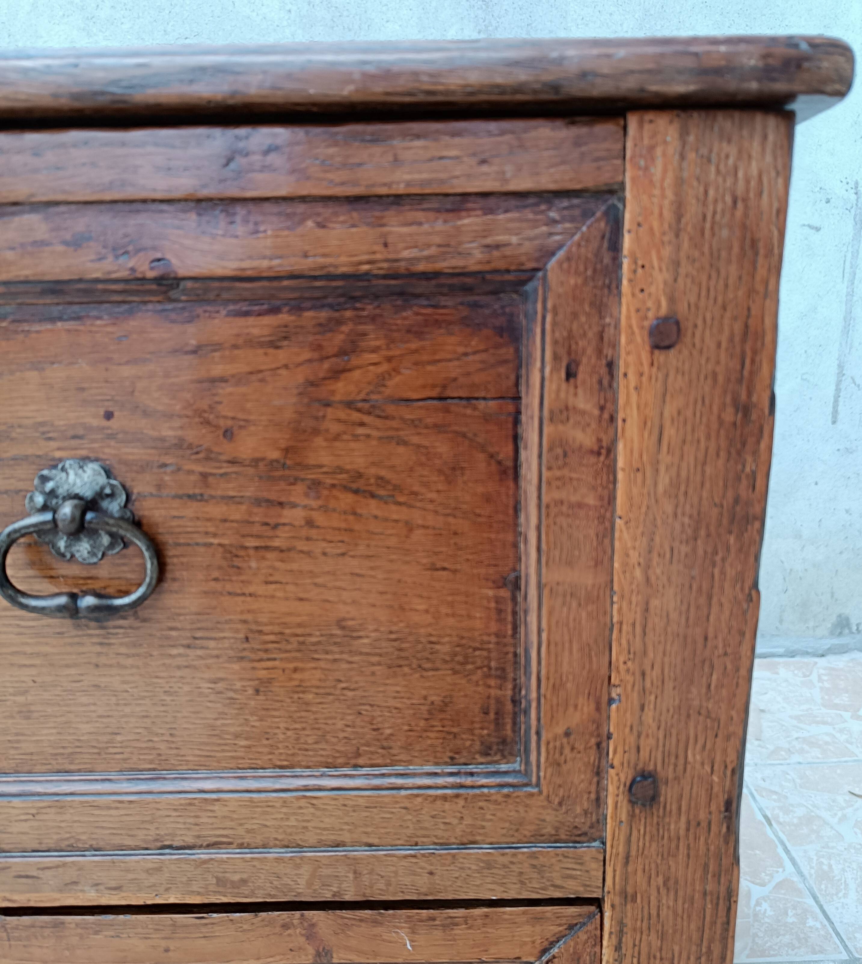 Louis XVI oak chest