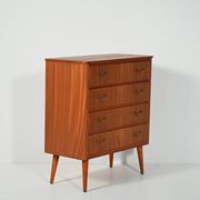 Scandinavian mahogany chest of drawers, 1950s