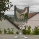 Set of 6 crystal water glasses from arques. louvre model.