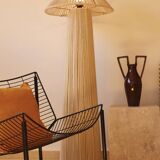 Lampadaire chapeau blanc cassé en coton