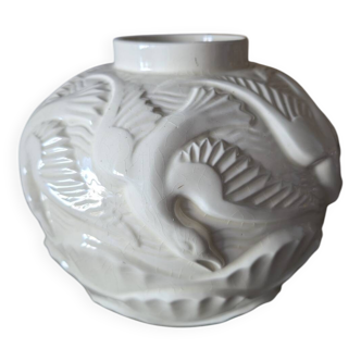 Art Deco Seagull Ball Vase