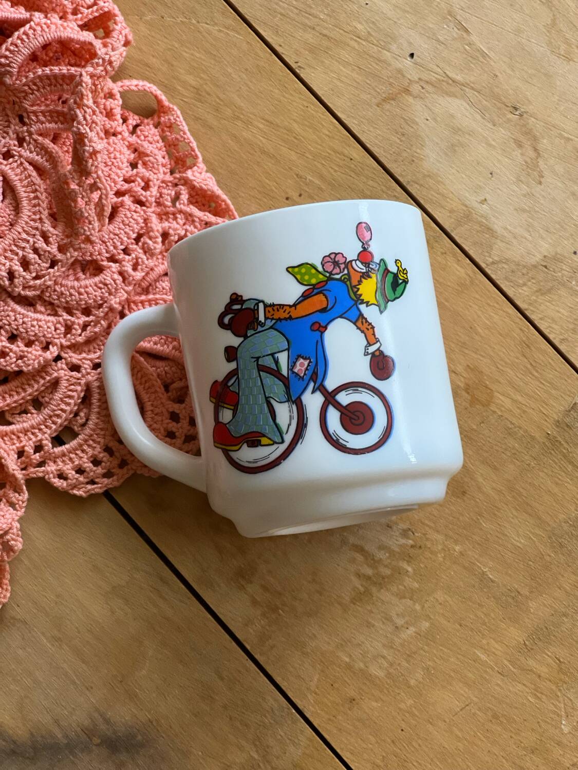 Tasse Mug Arcopal Clown carnaval 1980