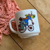 Tasse Mug Arcopal Clown carnaval 1980