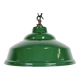 Industrial British Green Enamel Factory Pendant Lamp, 1960s