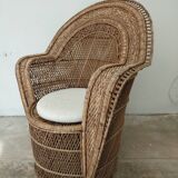 Fauteuil en osier