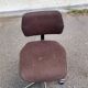 Chaise de bureau scandinave vintage pivotante 1980 daim marron