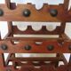Solid wood wine rack
