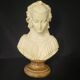 Bust of Angelica Maria by Gianneli Faux Alabaster on Marble