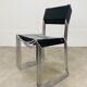 4 chaises Spaghetti de Giandomenico Belotti cuir noir pour Alias