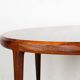 Danish round rosewood coffee table model 283 by Johannes Andersen.