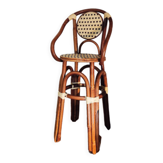 Rattan high chair