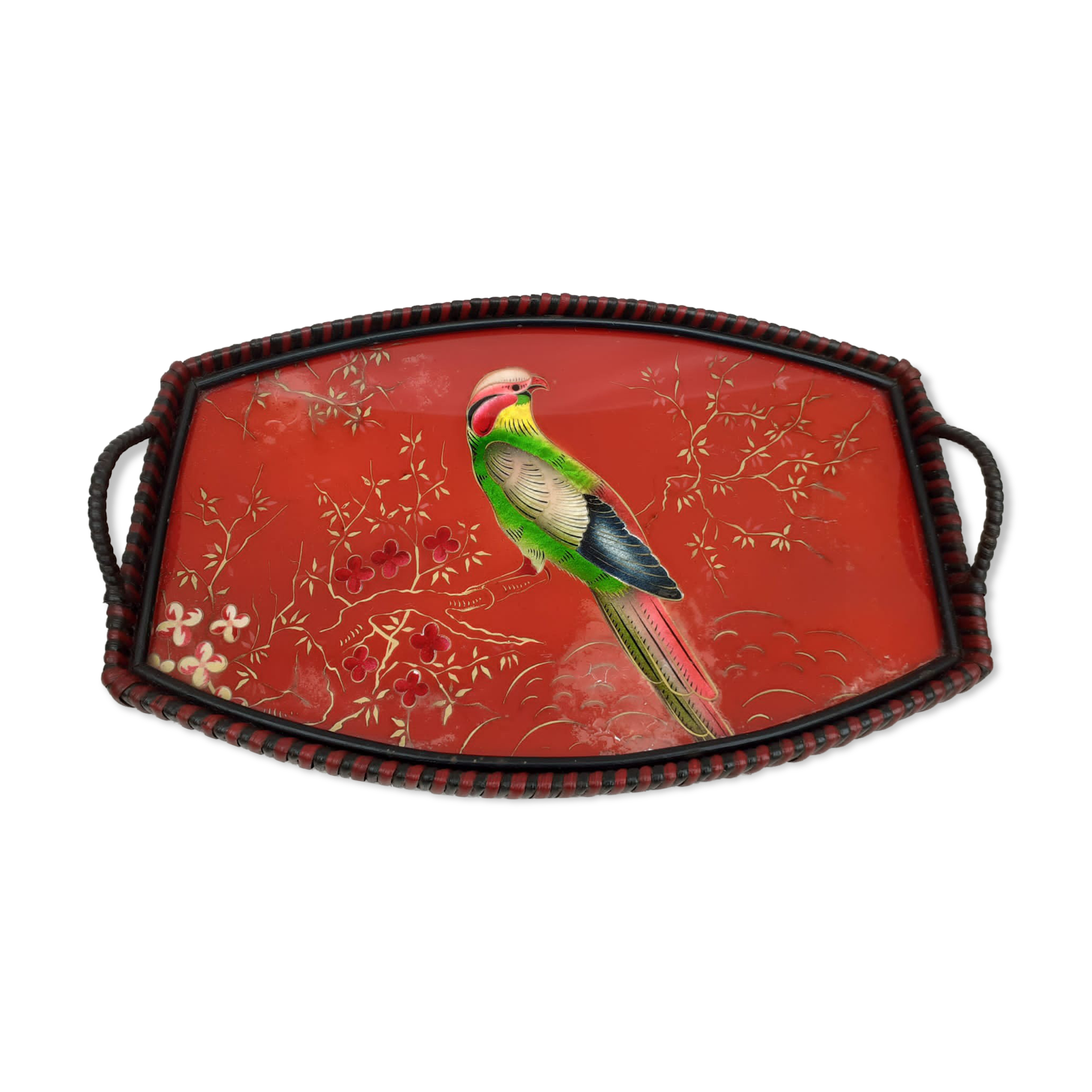 Plateu fixed under glass