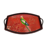 Plateu fixed under glass