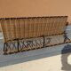 Ferotin coat rack in wicker and metal from the 60s vintage