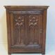 Antiqie Gothic carved oak cabinet, 1860