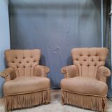Pair of toad armchairs