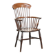 Fauteuil Windsor anglaise antique du 19ème siècle