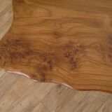 Brutalist free form coffee table in solid elm 1970