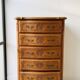 Chiffonnier Louis XV 5 tiroirs bois sculpté - 110 cm