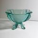 Art Deco Footed Glass Bowl by Stölzle Austria - 1930s