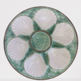 Plates and oyster dish Longchamp barbotine