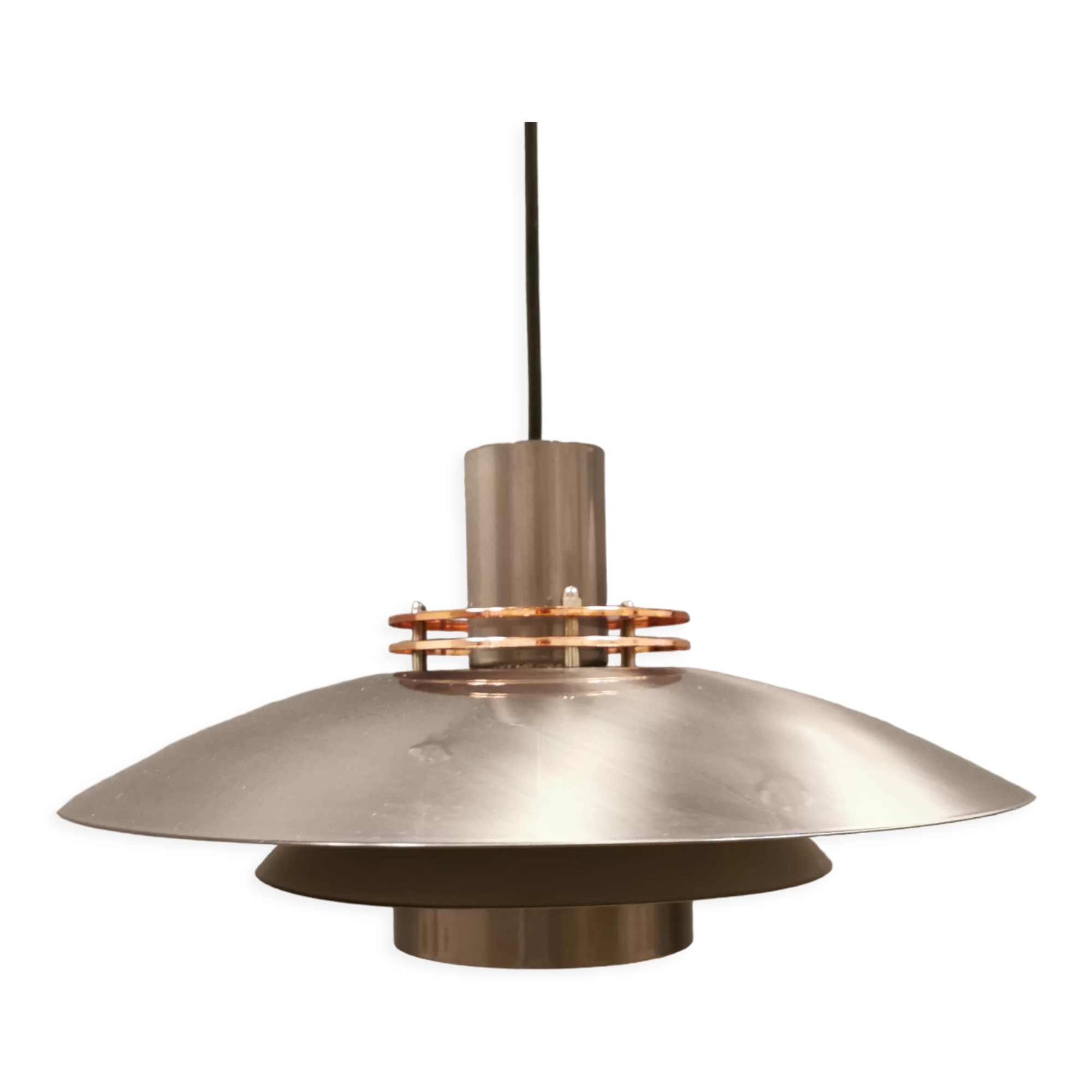 Hanging lamp, from the 80s, model LETO, produced by Top-Lamper Denmark