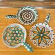 Set of 3 vintage Vallauris ramekins