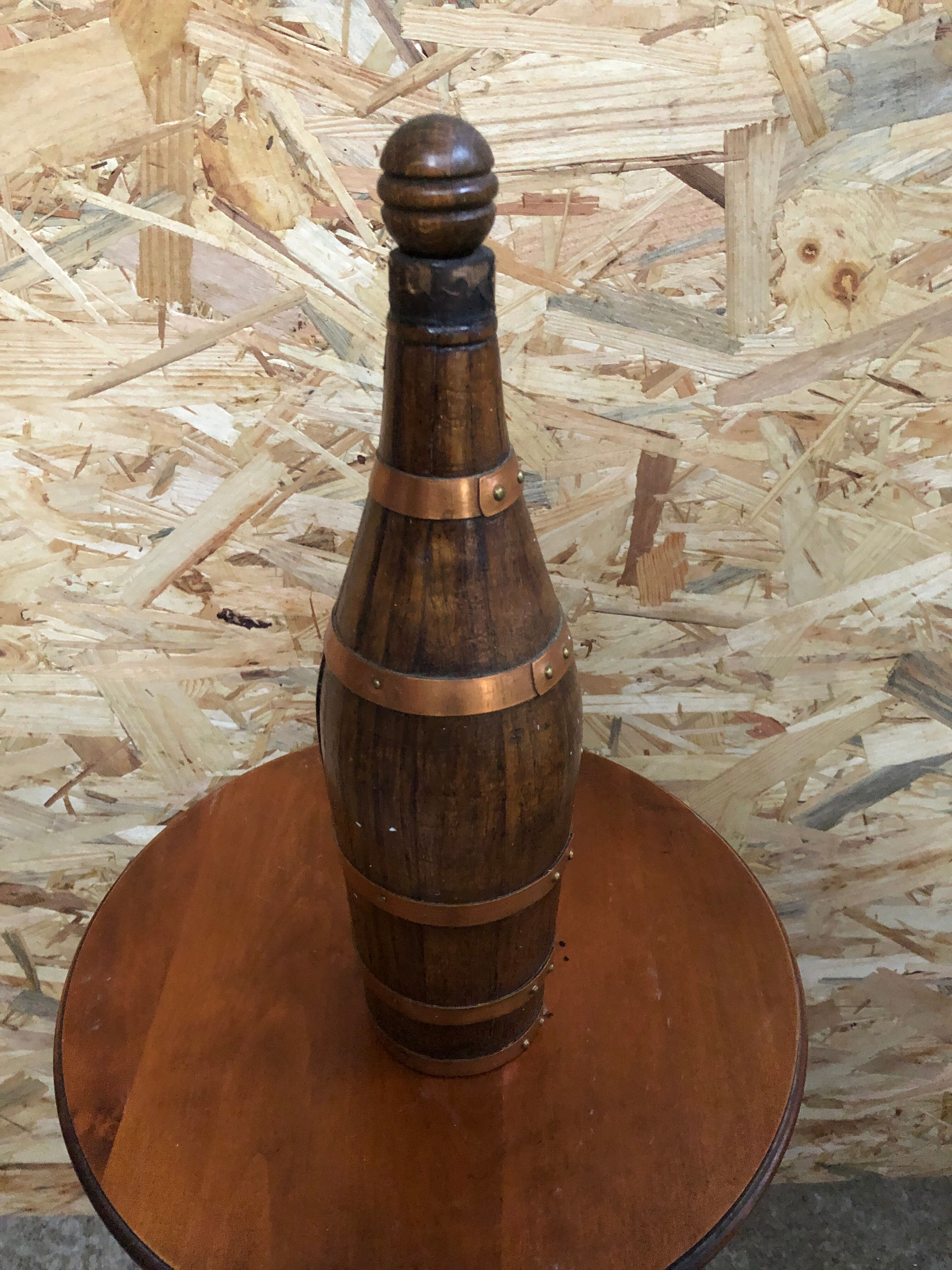 Old wood bottle