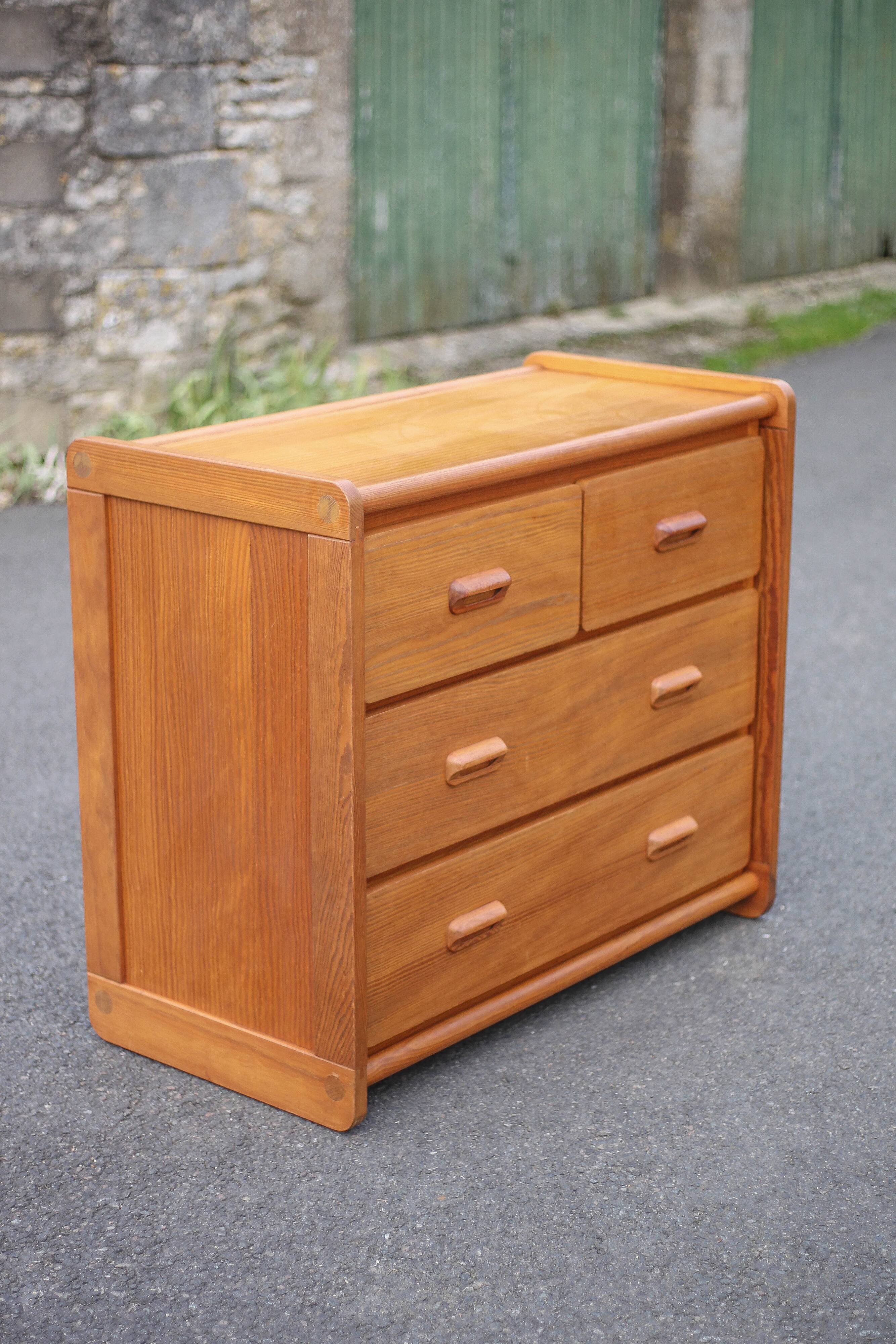 Vintage chest of drawers, pine assembly chest of drawers, Gautier chest of drawers, storage furniture, wooden furniture