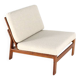 Komfort lounge chair 'Nimtofte' - Off White - danish design in teak