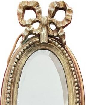 Pair of mirror wall lights in bronze - Maison Lucien Gau, Paris