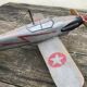 Avion jouet en bois vintage